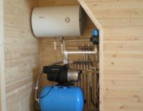 Водоснабжение бани: выбираем подходящую систему Что нужно для подводки воды к бане